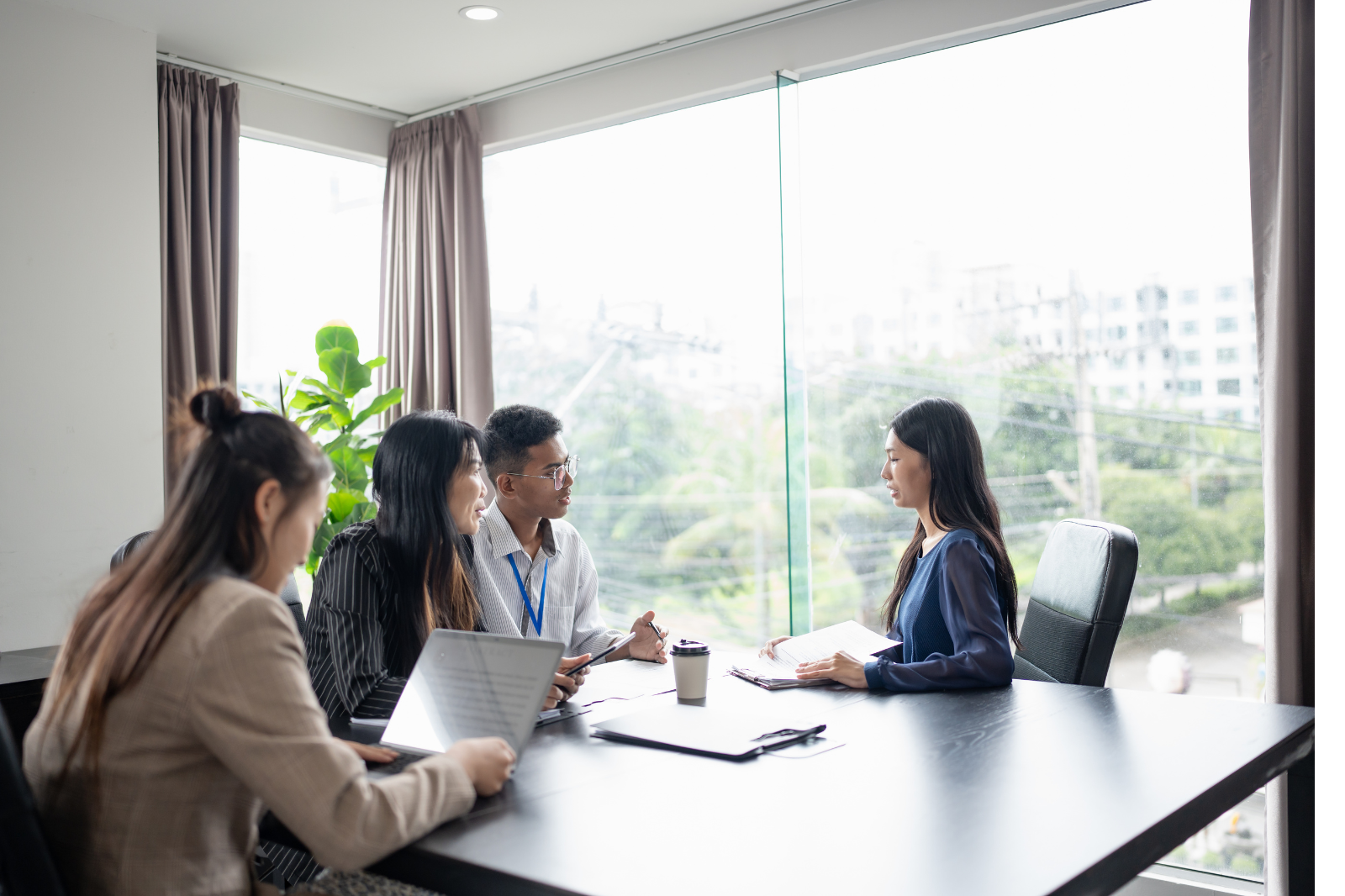 HR team managing a full recruitment cycle with integrated hiring tools and candidate evaluation dashboards.